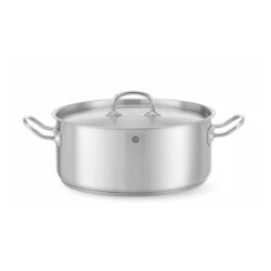 Niski garnek z pokrywką - 7,4 L - Ø 280 mm - Kitchen Line | Hendi 836033