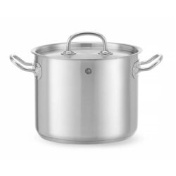 Garnek wysoki z pokrywką - 5 L - Ø 200 mm - Kitchen Line | Hendi 837207