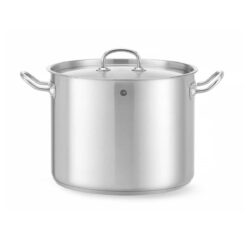 Wysoki garnek z pokrywką - 13,5 L - Ø 280 mm - Kitchen Line | Hendi 837405