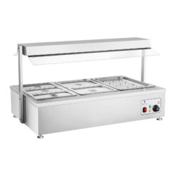 Bain Marie - 6 GN - z nadstawką na mięso