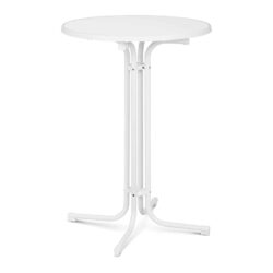 Stół barowy - biały - składany - Ø80 cm - 110 cm | RC-BIS80FW