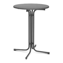 Stół barowy - szary - składany - Ø80 cm - 110 cm | RC-BIS80FG