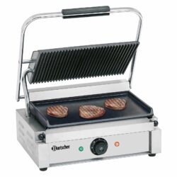 Bartscher grill kontaktowy "Panini" - góra ryflowana, dół gładki | A150676