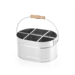 Box na sztućce i serwetki w kształcie wiadra | Hendi 425978