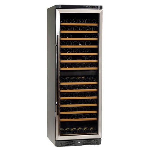 Dwustrefowa witryna na wino - 155 butelek | TFW-365-2S