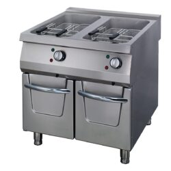 Elektryczna frytownica z kranikiem Premium - 2 x 22 L | Maxima 09398608