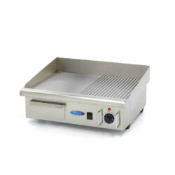 Elektryczna płyta grillowa - 55 cm - 3 kW - gładka/ryflowana | Maxima 09300072