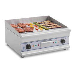 Elektryczna płyta grillowa - 60 cm - gładka - 2 x 3,2 kW | RCG 60
