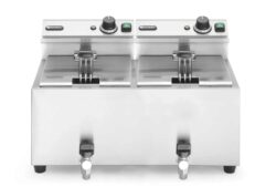 Frytownica manualna Profi Line z kranikiem - 2 x 8 L | Hendi 209301