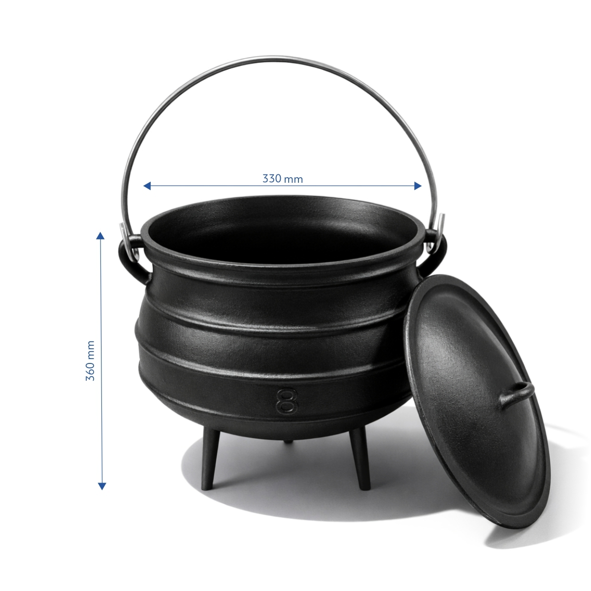 Kociołek żeliwny - 18,5 L - Ø 35 cm | Gastrokitchen
