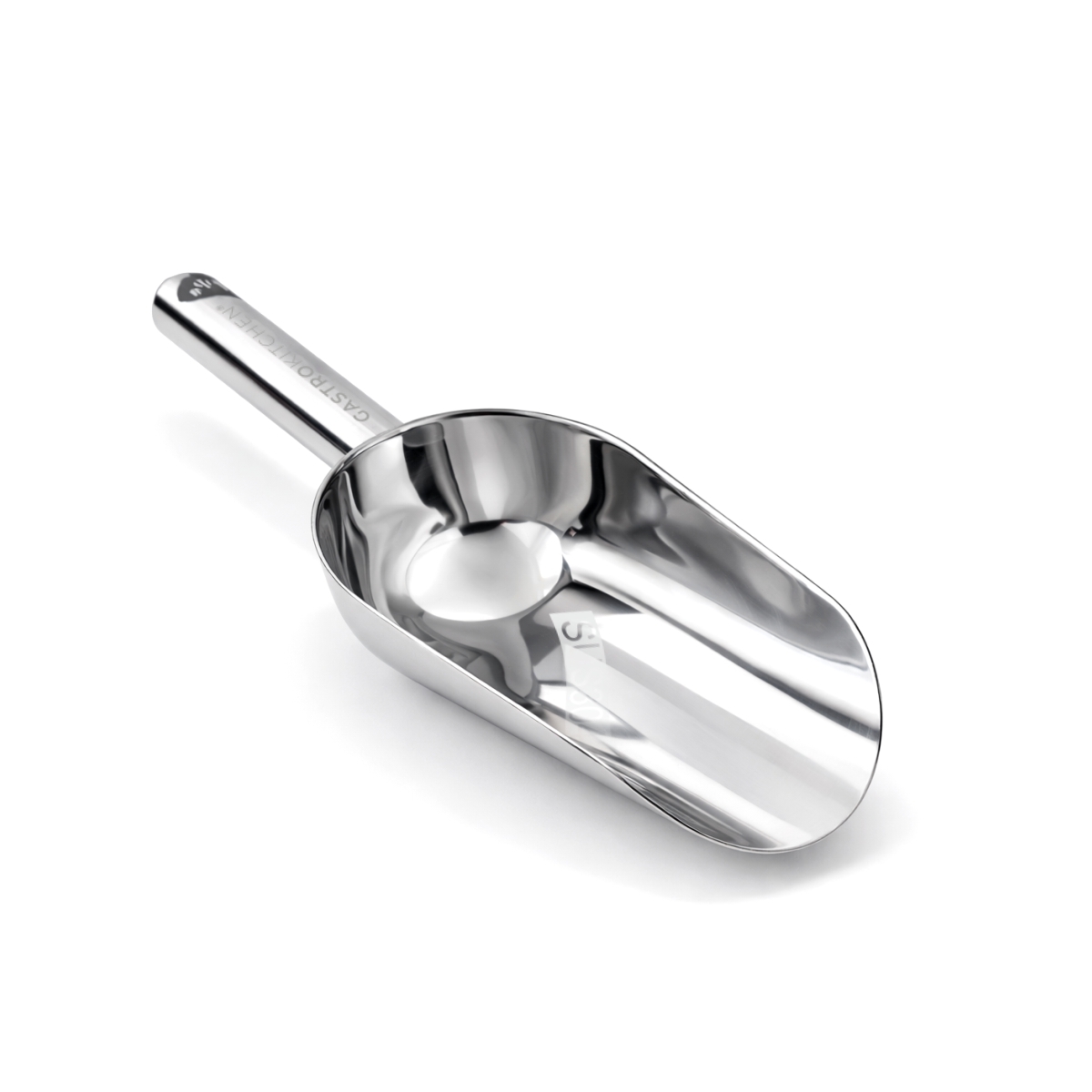 Stalowa łopatka do produktów sypkich - rozmiar S - 13,3 × 7,8 cm | Gastrokitchen