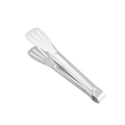 Nierdzewne szczypce do serwowania - łopatkowe - 28 cm | Gastrokitchen