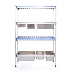 Aluminiowy regał gastronomiczny do GN 1/1 | Hendi 812266