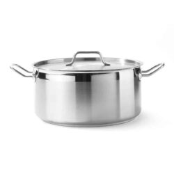 Niski garnek z pokrywką - 12 L - Ø 320 mm - Profi Line | Hendi 830604
