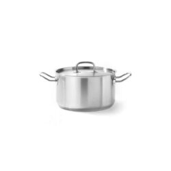 Garnek średni z pokrywką - 6 L - Ø 240 mm - Kitchen Line | Hendi 836309