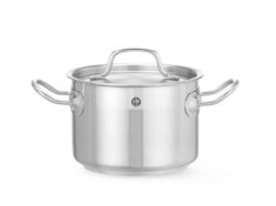 Garnek średni z pokrywką - 2,1 L - Profi Line | Hendi 831007