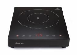 Kuchenka indukcyjna - Kitchen Line - 2000 W - czarna | Hendi 239391