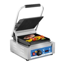 Grill kontaktowy - ryflowany - timer - 1800 W