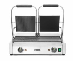 Grill kontaktowy - gładki/ryflowany | Hendi 263907