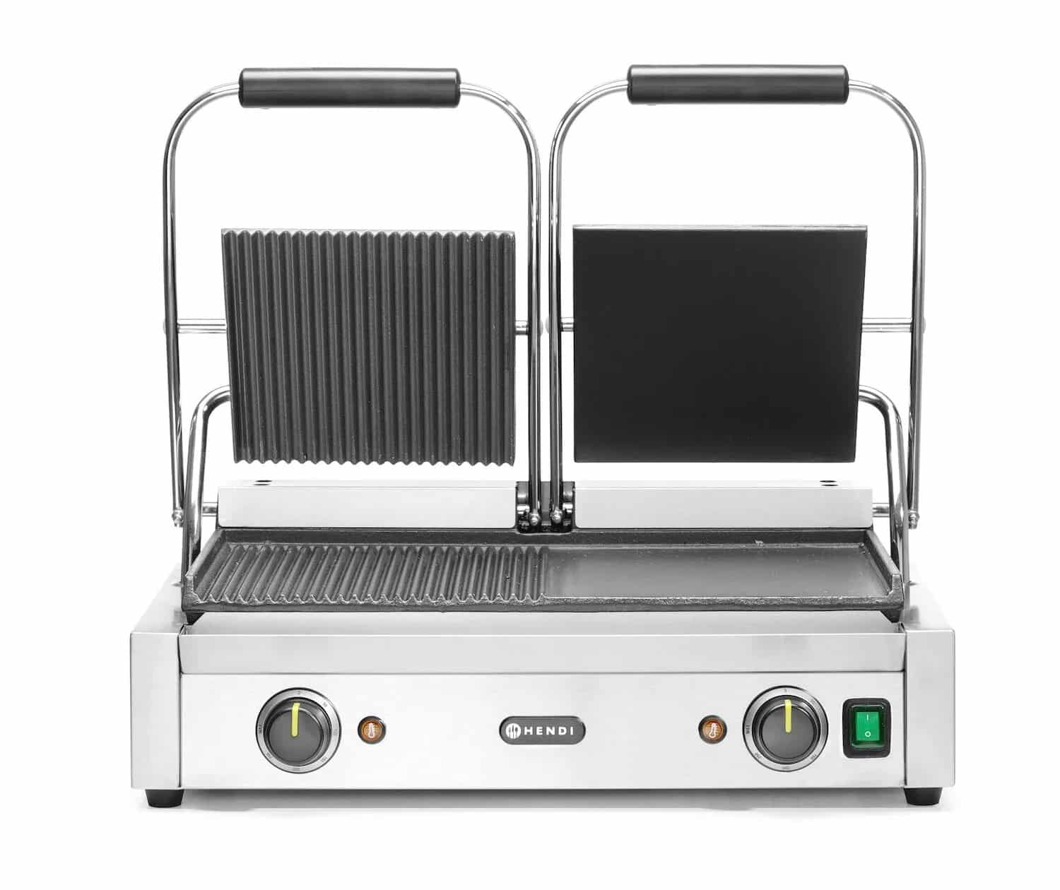 Grill kontaktowy - gładki/ryflowany | Hendi 263907