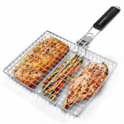 Kosz do grillowania – koszyk ze stali nierdzewnej | Gastrokitchen