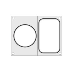 Matrica do zgrzewarki Hendi - 1-częściowa taca + pojemnik - Ø 115 mm | Hendi 805657