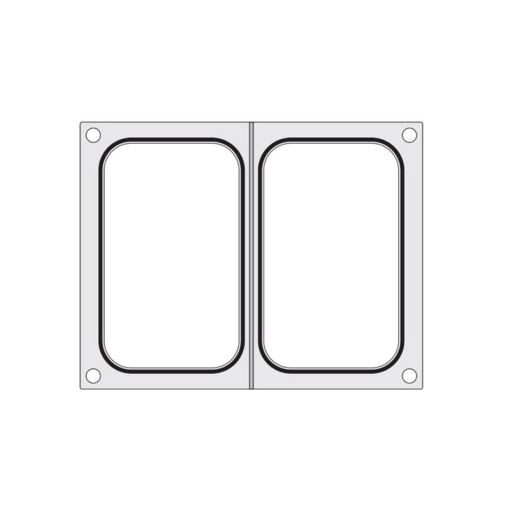 Matrica do zgrzewarki Hendi - 2 tacki 178 x 113mm | Hendi 805589