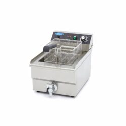 Elektryczna frytownica z kranikiem - 1 x 16 L - 3000 W | Maxima 09365010
