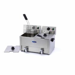 Frytownica elektryczna z kranikiem - 2 x 8 L | Maxima 09300416