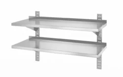 Półka ścienna - podwójna - 2 półki - 1000x400x600 mm | Hendi 816592