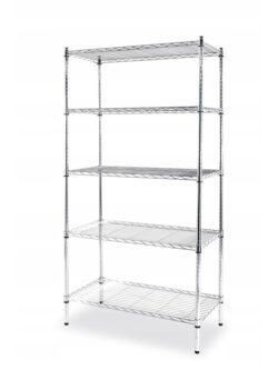 regal gastronomiczny gastronomiczny regulowany - 5 półek 183 x 91 x 45 cm - 80 kg | Hendi 812204
