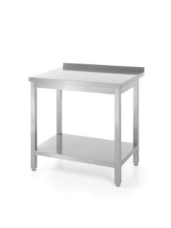 Stół roboczy z półką Kitchen Line - 1400x600x850 mm | Hendi 811481