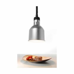 Lampa grzewcza - 250 W - srebrna | Hendi 273883