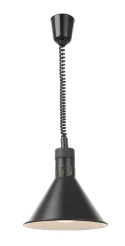 Lampa grzewcza - wisząca - 250 W - czarna | Hendi 273845