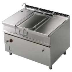 Patelnia smażąca gazowa - stopowa, elektryczne przechylanie - 120 L - 1200/900 | BRM120-912G