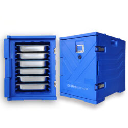 Plastowy termoport 90 L - GN 1/1 - niebieski | Gastrokitchen