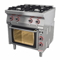 Kuchenka gazowa z piekarnikiem elektrycznym | 700.KG-4/PE-1T