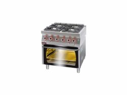 Kuchenka gazowa z piekarnikiem elektrycznym | 700.KG-4/PE-2