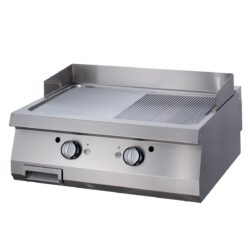 Płyta grillowa gazowa gładka/ryflowana - 18 kW | Maxima 09398571