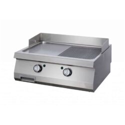 Gazowa płyta grillowa ryflowana/gładka - 14 kW | Maxima 09396000