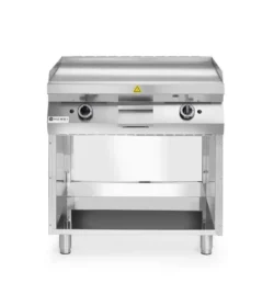 Gazowa płyta grillowa - gładka - 800x700x900 mm - 10 kW | Hendi 220207