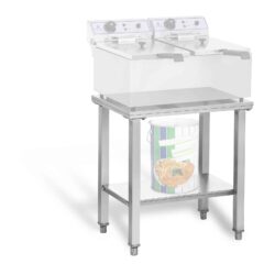 Podstawa pod frytownicę - 2x17 l - 62 x 42 cm | RCEF-SET2