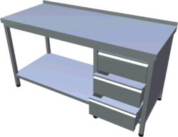 Stół roboczy z szufladami długi T-AZSV-1