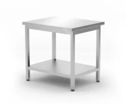 Stół roboczy z półką Budget Line - 800x600x850 mm | Hendi 817100