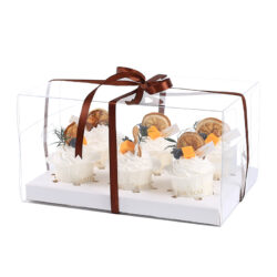 Przezroczyste pudełko na 6 muffinek/cupcake – zestaw 10 szt. | Gastrokitchen