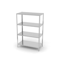 Regał gastronomiczny Kitchen Line - 4 półki - 1200x500x1800 mm | Hendi 812549