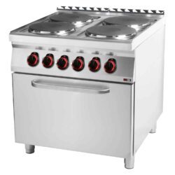 Kuchnia elektryczna z piekarnikiem - 4 x płyta | 800/900, SPT-90/80-21E