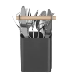 Organizer stołowy - czarny - 140x105x190 mm | Hendi 427064