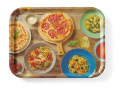 Taca z nadrukiem pizzy - 33x43 cm | Hendi 508015