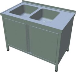 Stół zlewozmywakowy z obudową T-AUSD-2